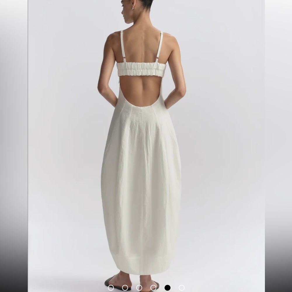 ALC White Maxi Dress with Scoop Neck NWOT - Picture 5 of 7